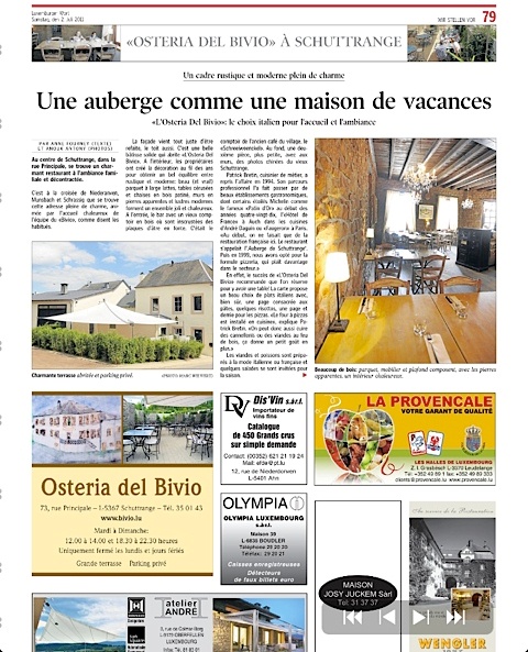 Osteria de Bivio Wort page 1